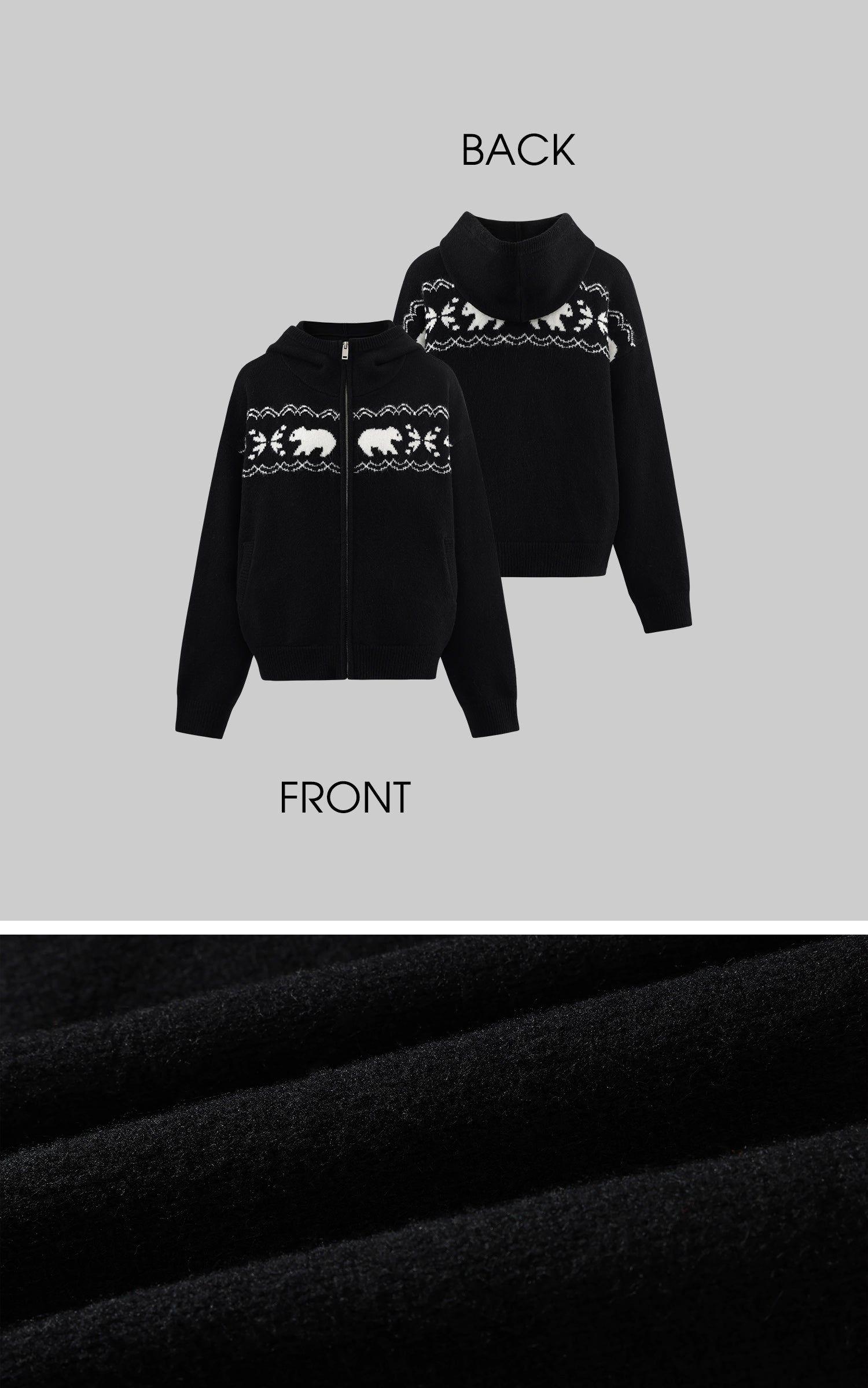 WARDEN EDGE Polar Knit Hoodie &amp; Shorts Set