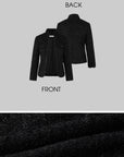 IAMXIAA Cropped Tweed Jacket with Shimmer Finish