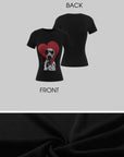 0122stepll Dalmatian Heart Graphic Baby Tee