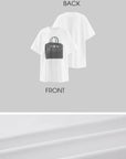 0122stepll T-shirt oversize à imprimé sac