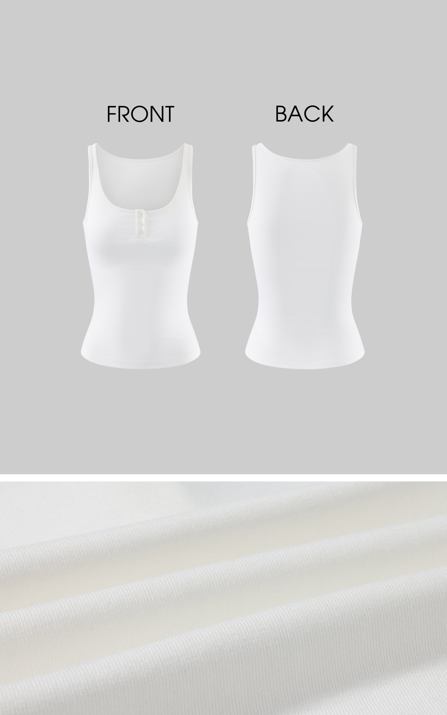 WARDEN EDGE Débardeur Minimaliste à Encolure Ronde Henley