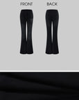 Rase le sol Pantalon de survêtement évasé à taille basse et motif délavé