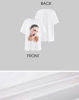 0122stepll グラフィックポートレートオーバーサイズTシャツ