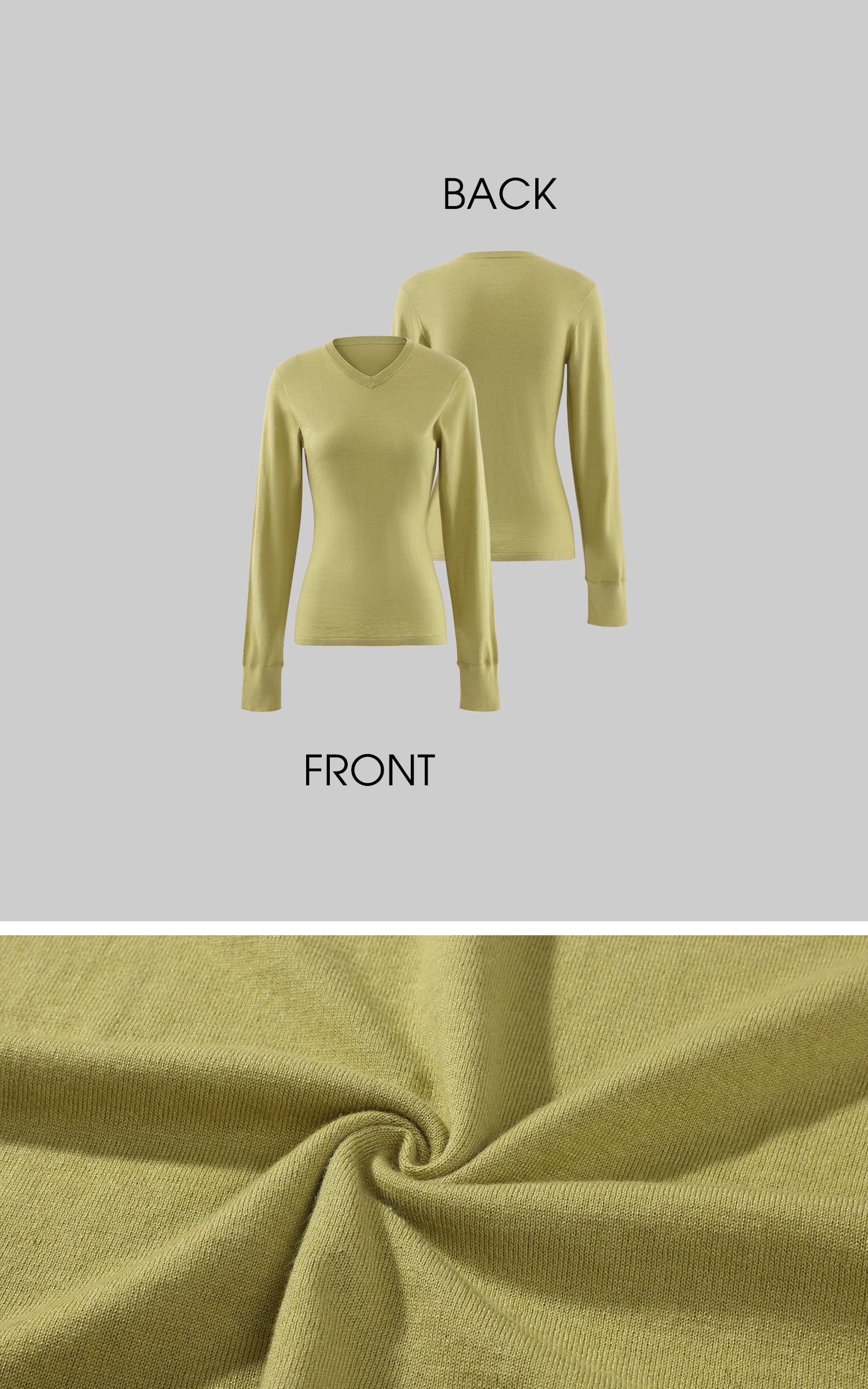 ROVENTE Second-Skin V-Neck Knit Sweater