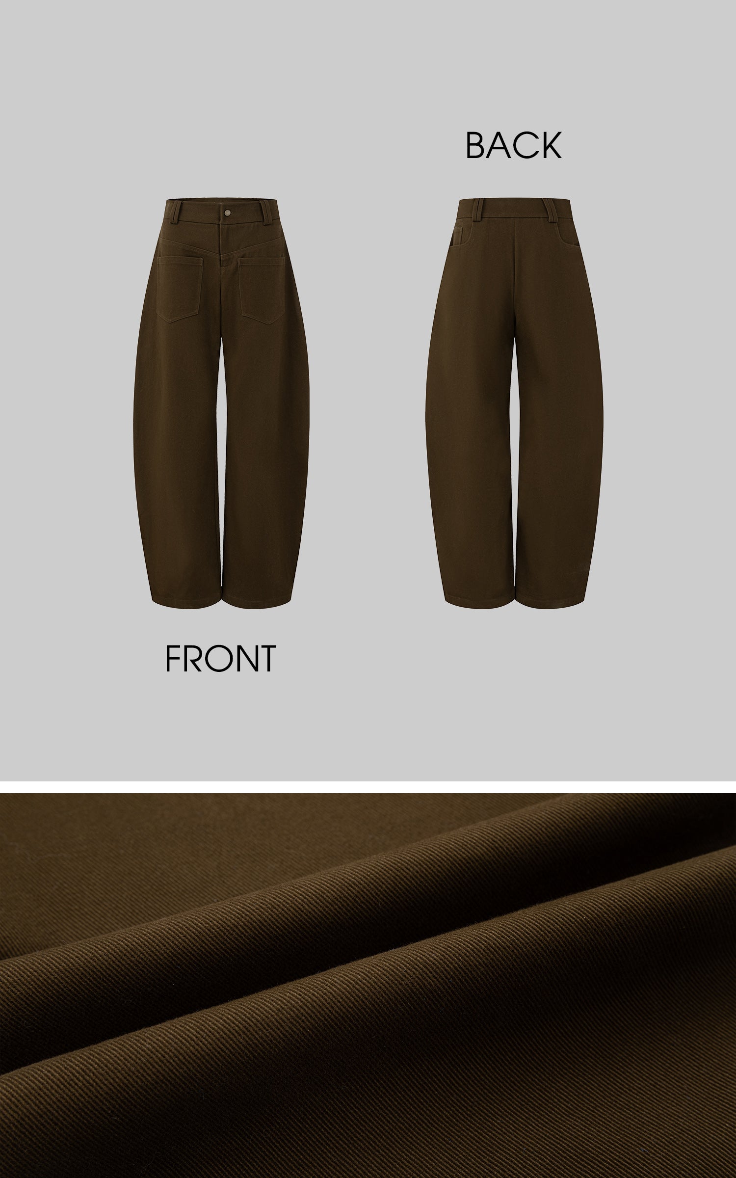 IAMXIAA Relaxed Wide Leg Casual Pants