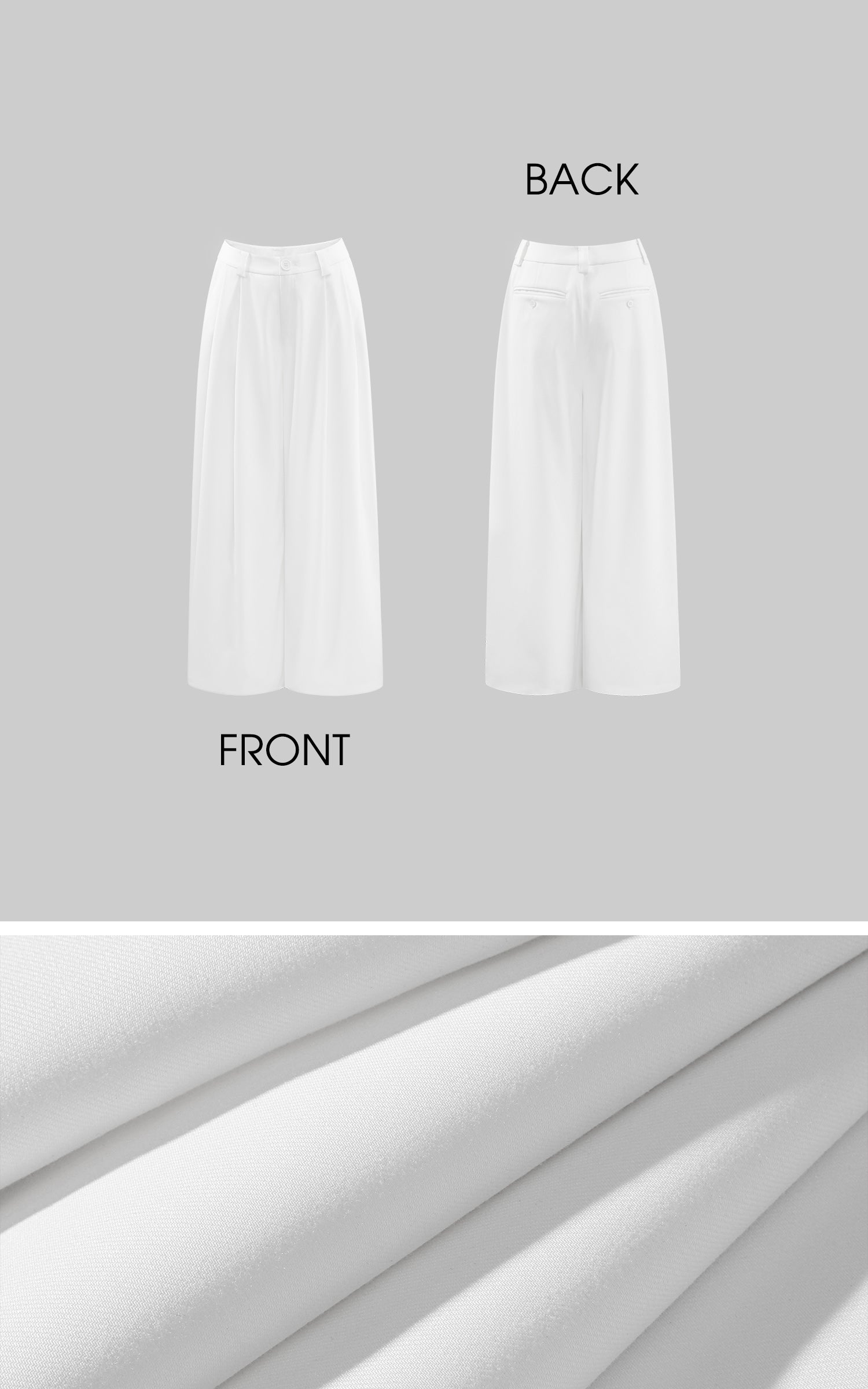 WARDEN EDGE Wide-Leg Tailored Casual Pants with Pleats