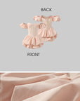 Rase le sol Puff Sleeve Corset Mini Dress - PINKPARKS