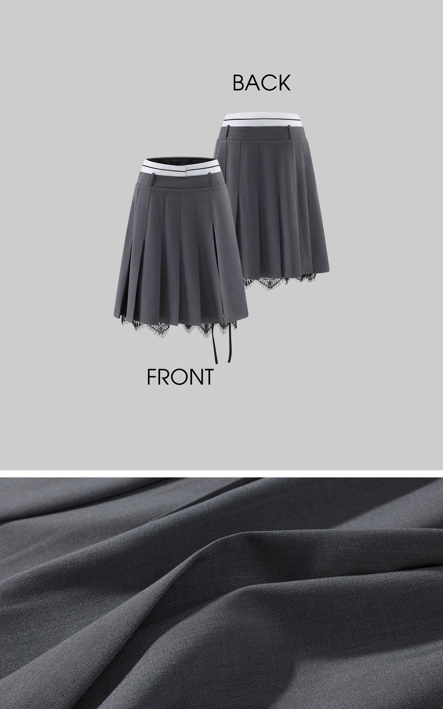 0122stepll Layered Pleated Mini Skirt Set