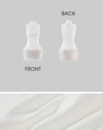 ROVENTE Faux Fur Trim Turtleneck Mini Dress