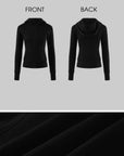 WARDEN EDGE Sculpted Zip-Up Hooded Jacket & Shorts Set