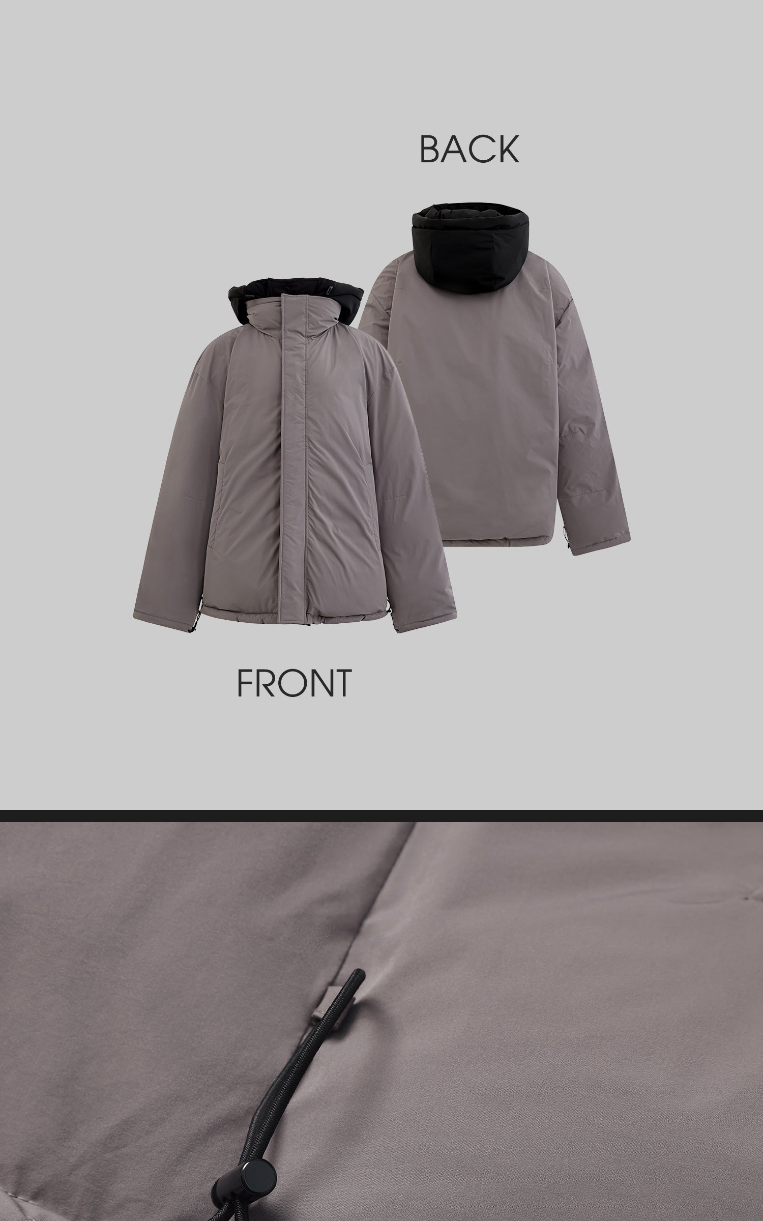 Rase le sol Devil Horn Reversible Down Jacket