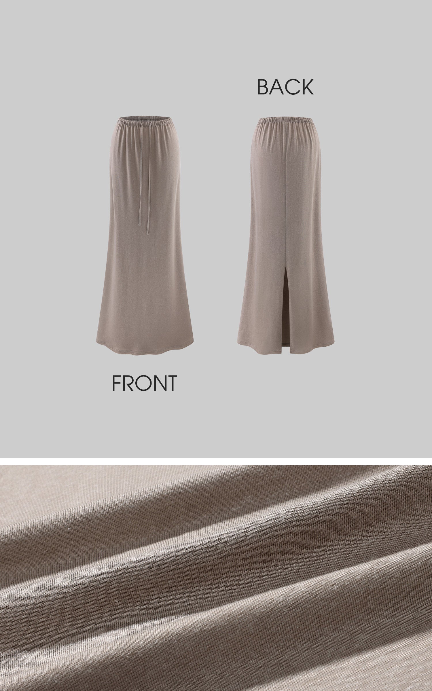 0122STEPLL Sheer Zebra Layered Low-Rise Maxi Skirt Three-Piece Set