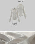 0122stepll Afterglow Sculpted Satin Shirt
