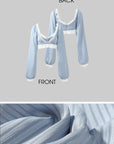 Rase le sol Lace Trim Lantern Sleeve Top & Shorts Set - PINKPARKS