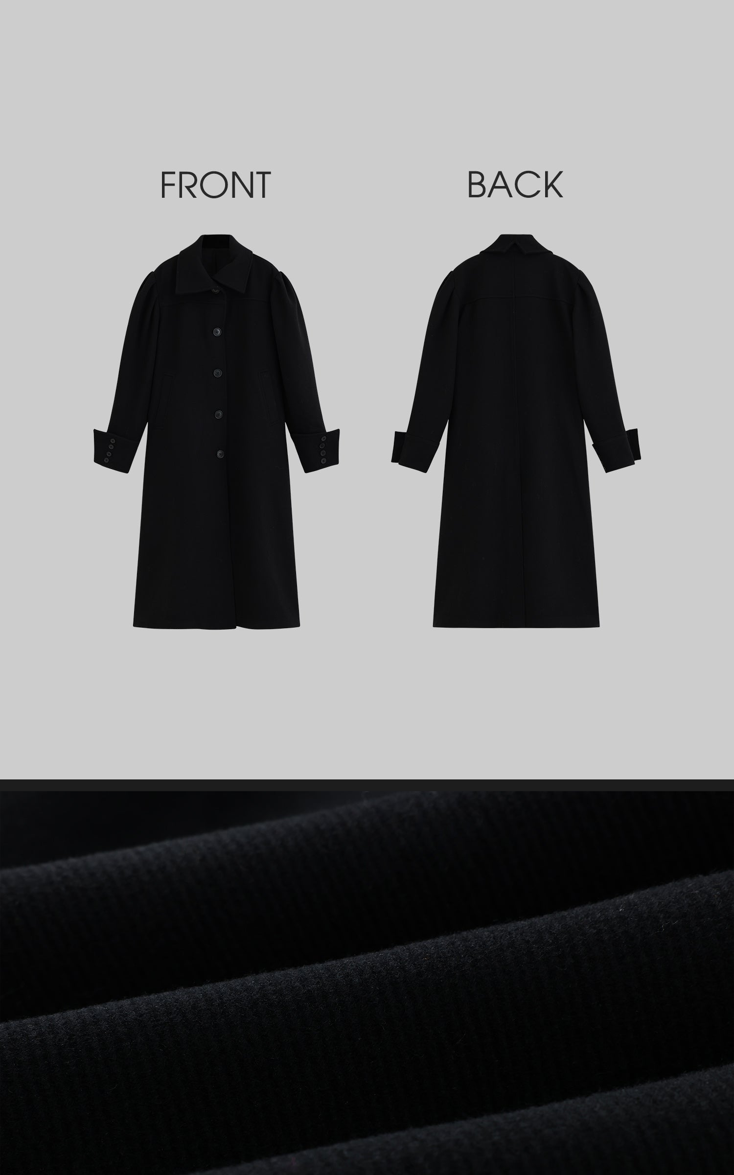 Rase le sol Wool Long Coat