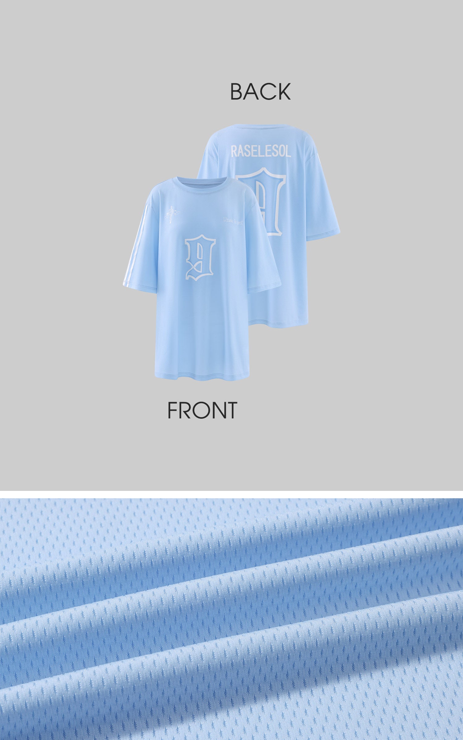 Rase Le Sol T-shirt Oversize à Logo en Maille