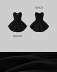 Rase le sol Sculpted Corset Dress with Crystal Bow - PINKPARKS