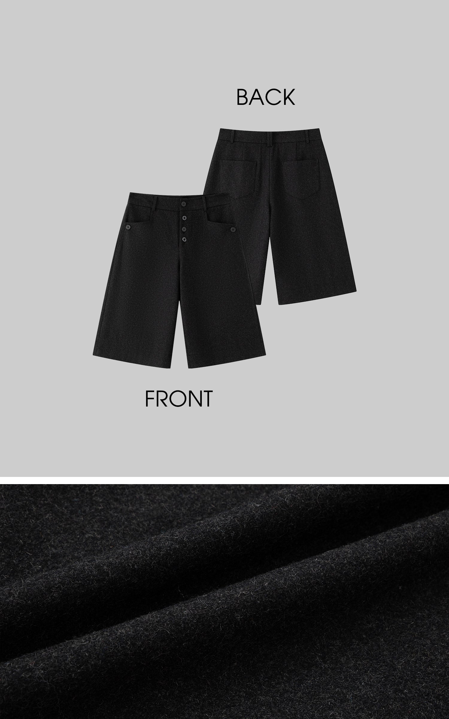IAMXIAA Wool-Blend Wide Culotte Pants