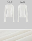 0122stepll Sheer Knit Top & Fuzzy Cowl Mini Dress Set