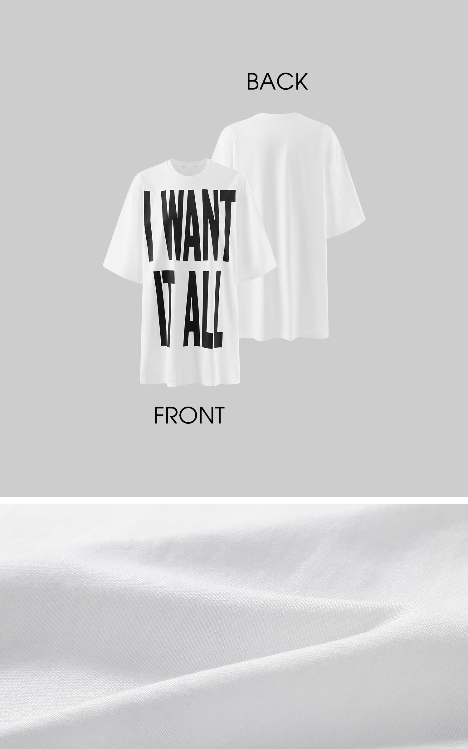 ROVENTE Statement Print Oversized T-Shirt