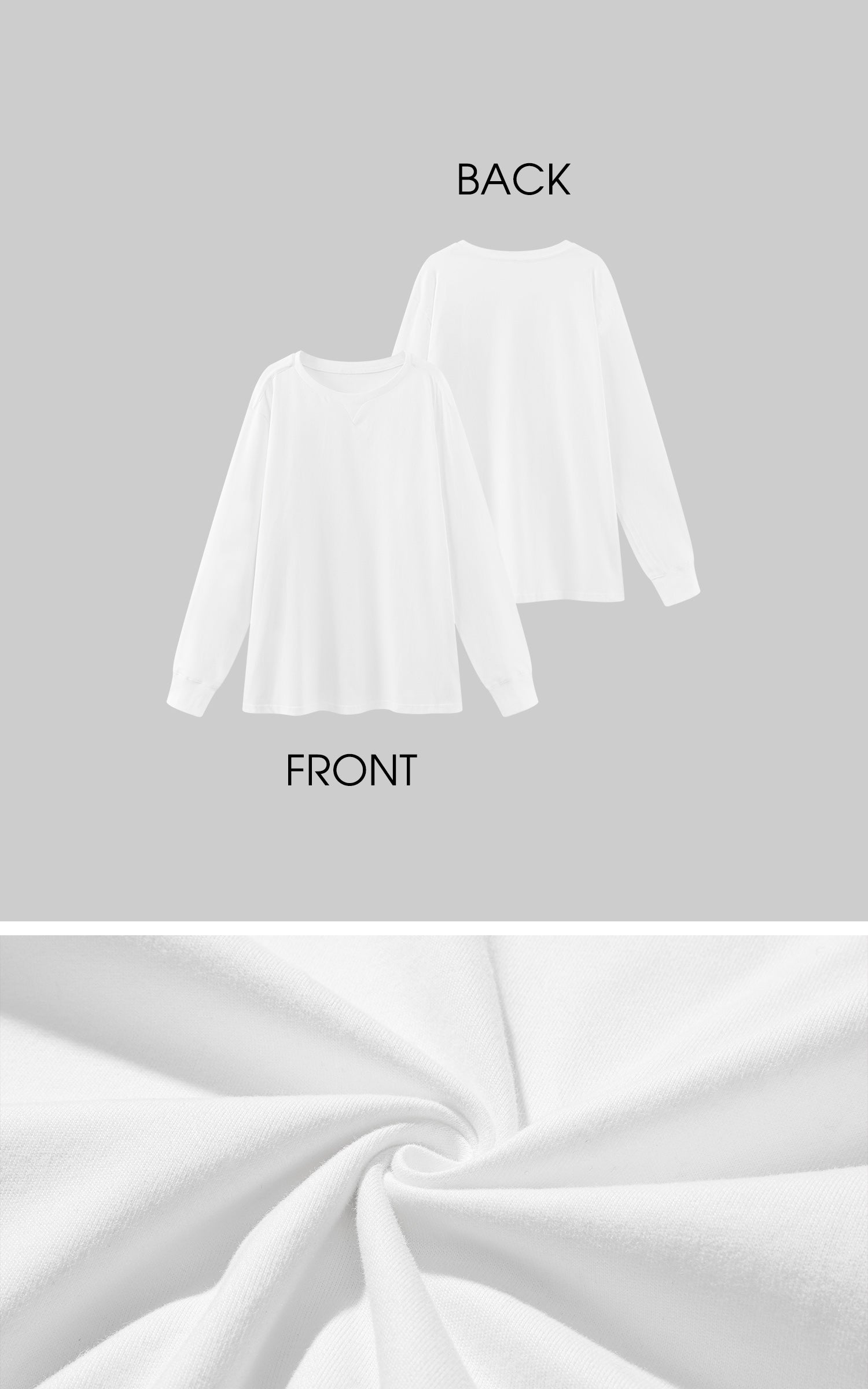 WARDEN EDGE Oversized Cotton Long Sleeve T-Shirt