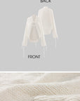 0122stepll Afterglow Tie-Detail Oversized Knit Cardigan
