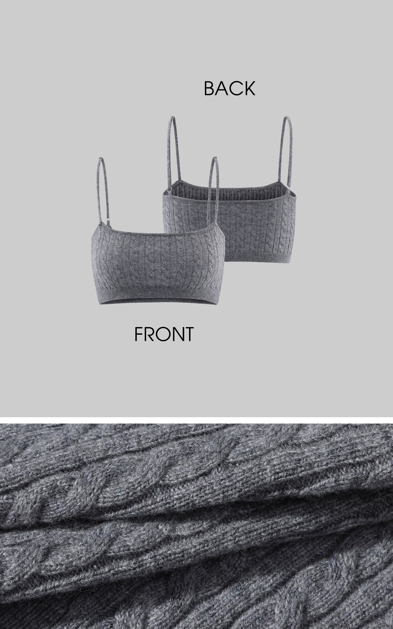 ROVENTE Cable Knit Bandeau and Longline Cardigan Set