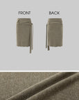 IAMXIAA Foldover Waist Tie-Detail Knit Midi Skirt