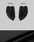 IAMXIAA Draped Strapless Bubble Hem Tube Top