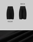 IAMXIAA Pantalon culotte ballon taille basse