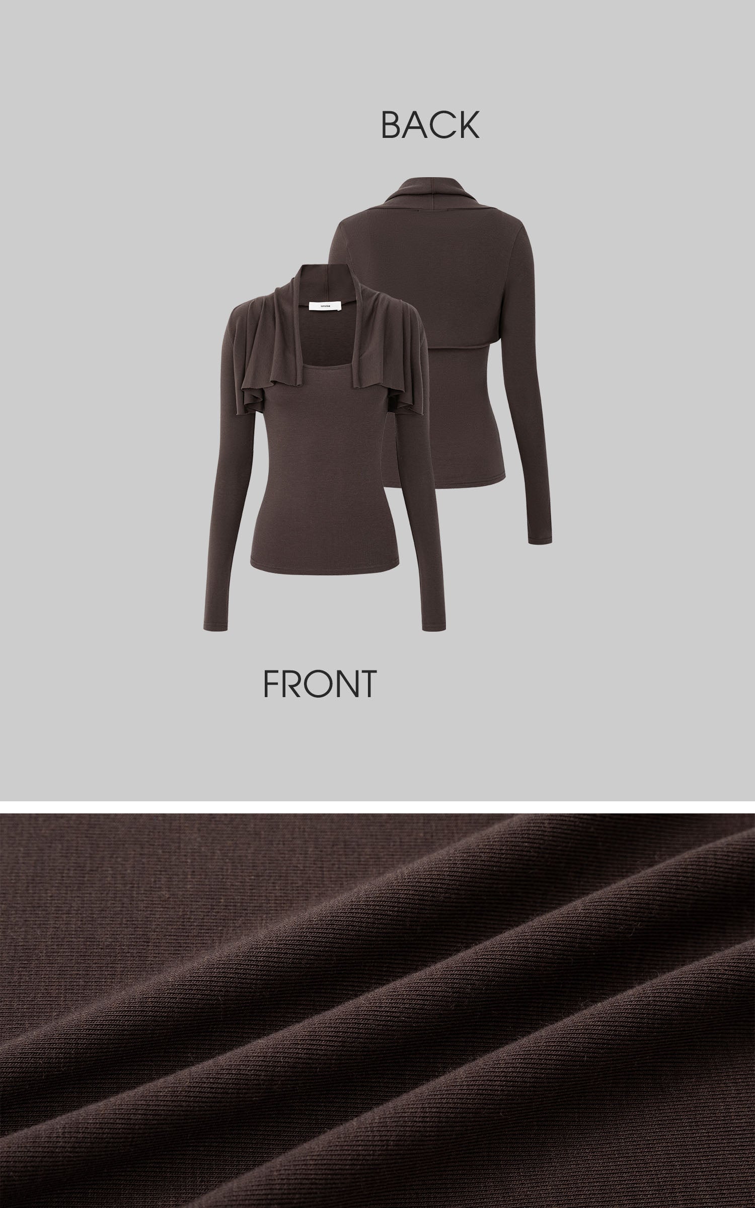 IAMXIAA Fitted Cardigan and Tank Two-Piece Set