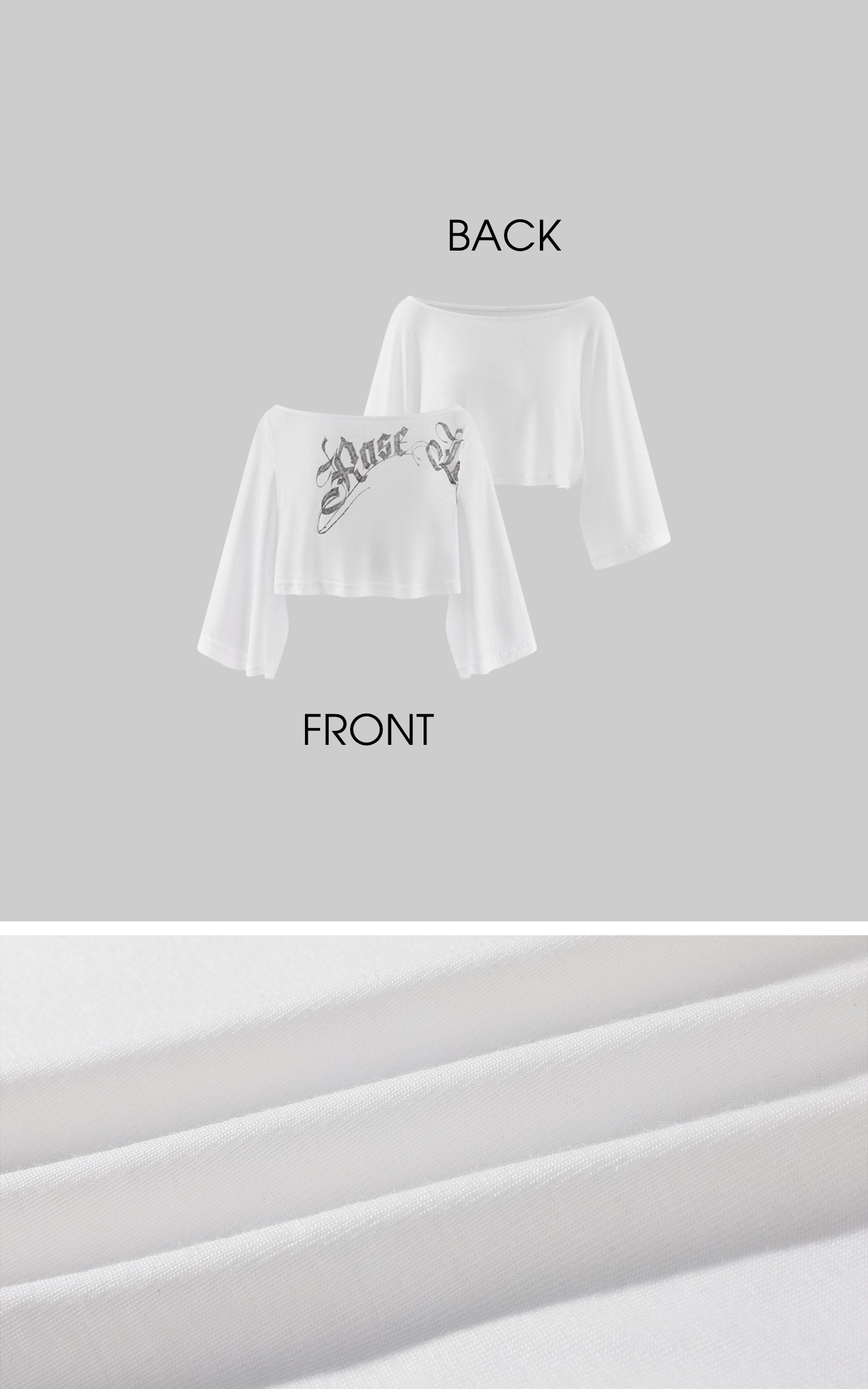 Rase le sol Asymmetric Off-Shoulder Cropped Top