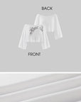 Rase le sol Asymmetric Off-Shoulder Cropped Top