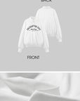 WARDEN EDGE Oversized Polo Sweatshirt with Bold Graphic Print and Streetwear Edge
