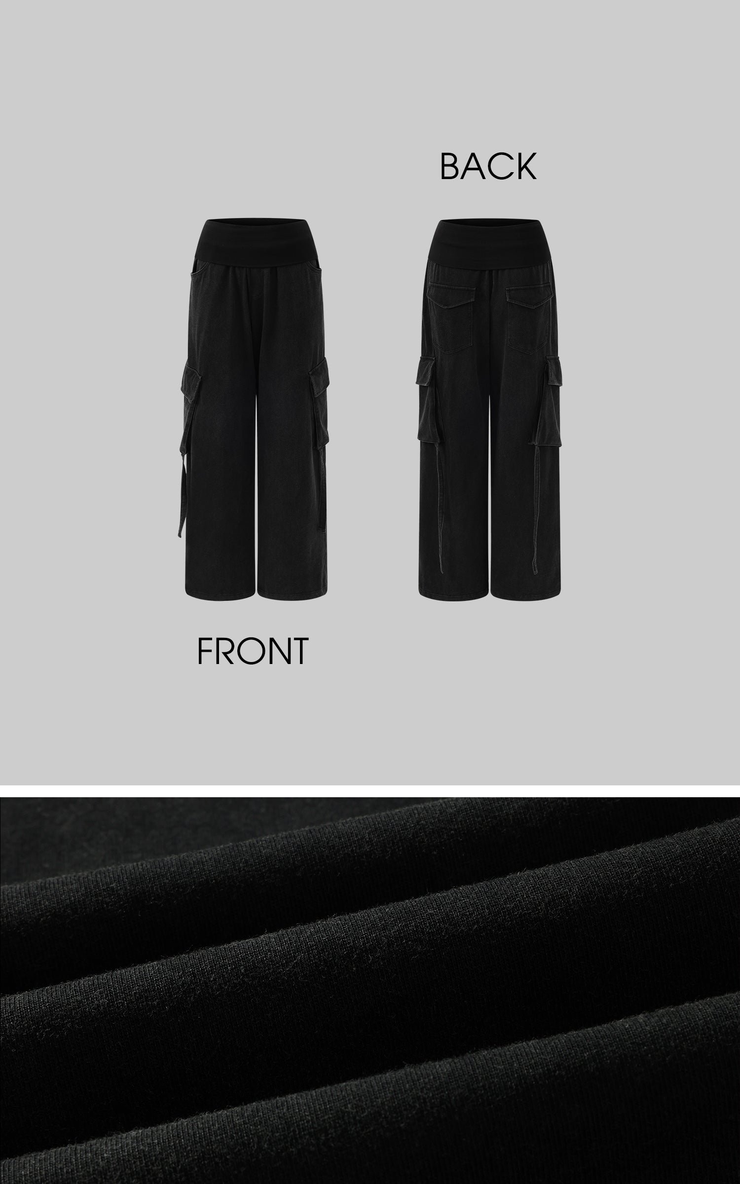 WARDEN EDGE Rupture-Waist Oversized Cargo Pants - PINKPARKS