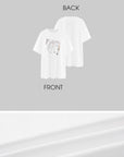 0122stepll 馬のグラフィックオーバーサイズTシャツ