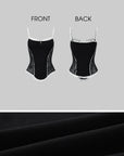 Rase le sol Lace-Trimmed Vest and Skirt Set with Cross Detail - PINKPARKS