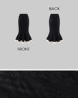 Rase le sol Lace-Trim Mermaid Skirt