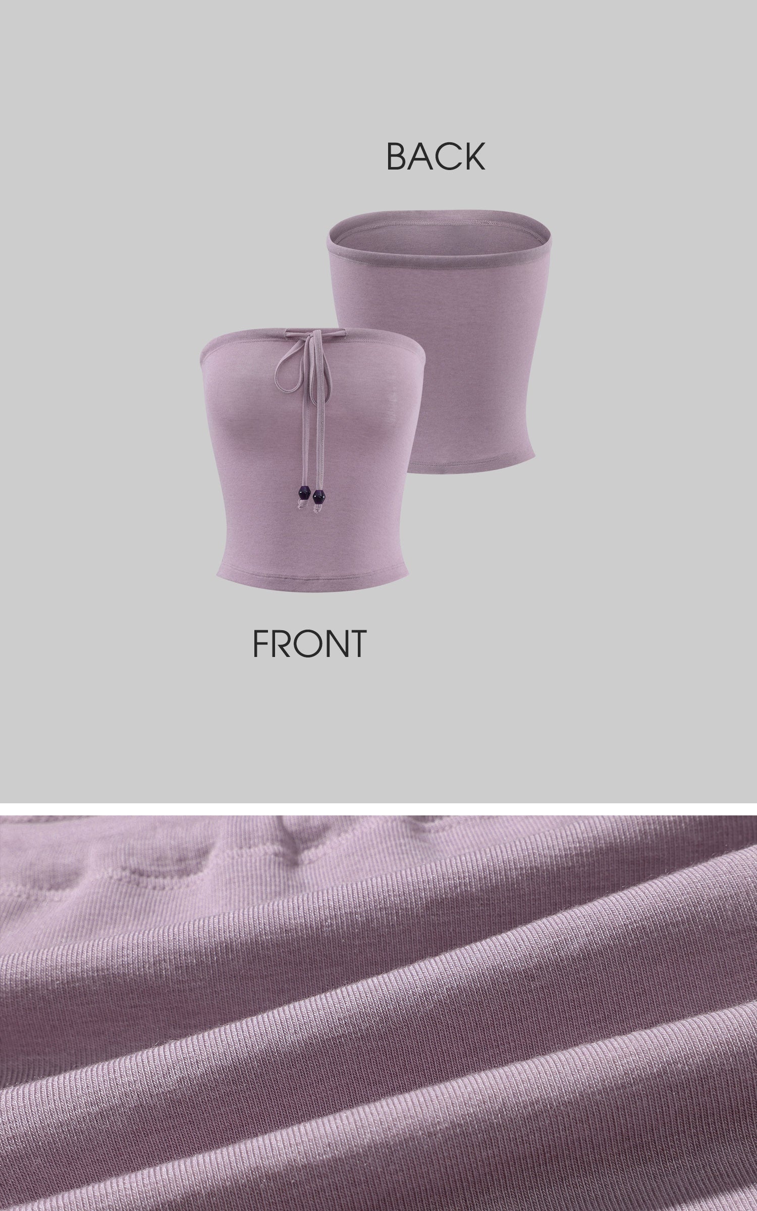 Hydrae Draped Shawl Strapless Top &amp; Wide-Leg Pants Set