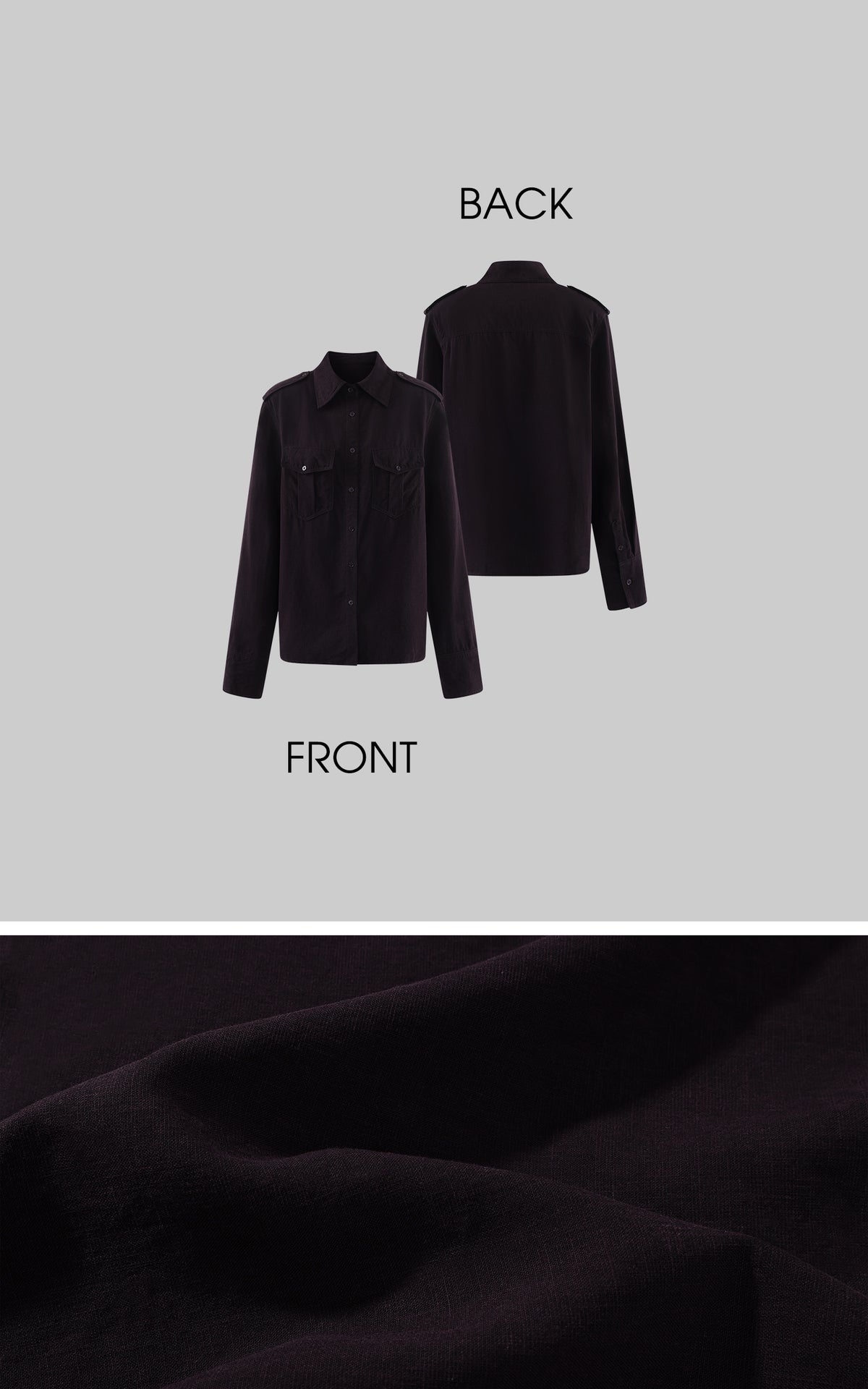 ROVENTE Chemise décontractée à poche utilitaire