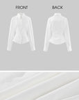 WARDEN EDGE Sculpted-Waist Point-Collar Shirt