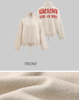 Rase le sol Lazy Half-Zip High Neck Sweater