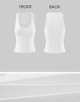 ROVENTE Layered Scoop Neck Tank & Cropped Sleeve Top Set