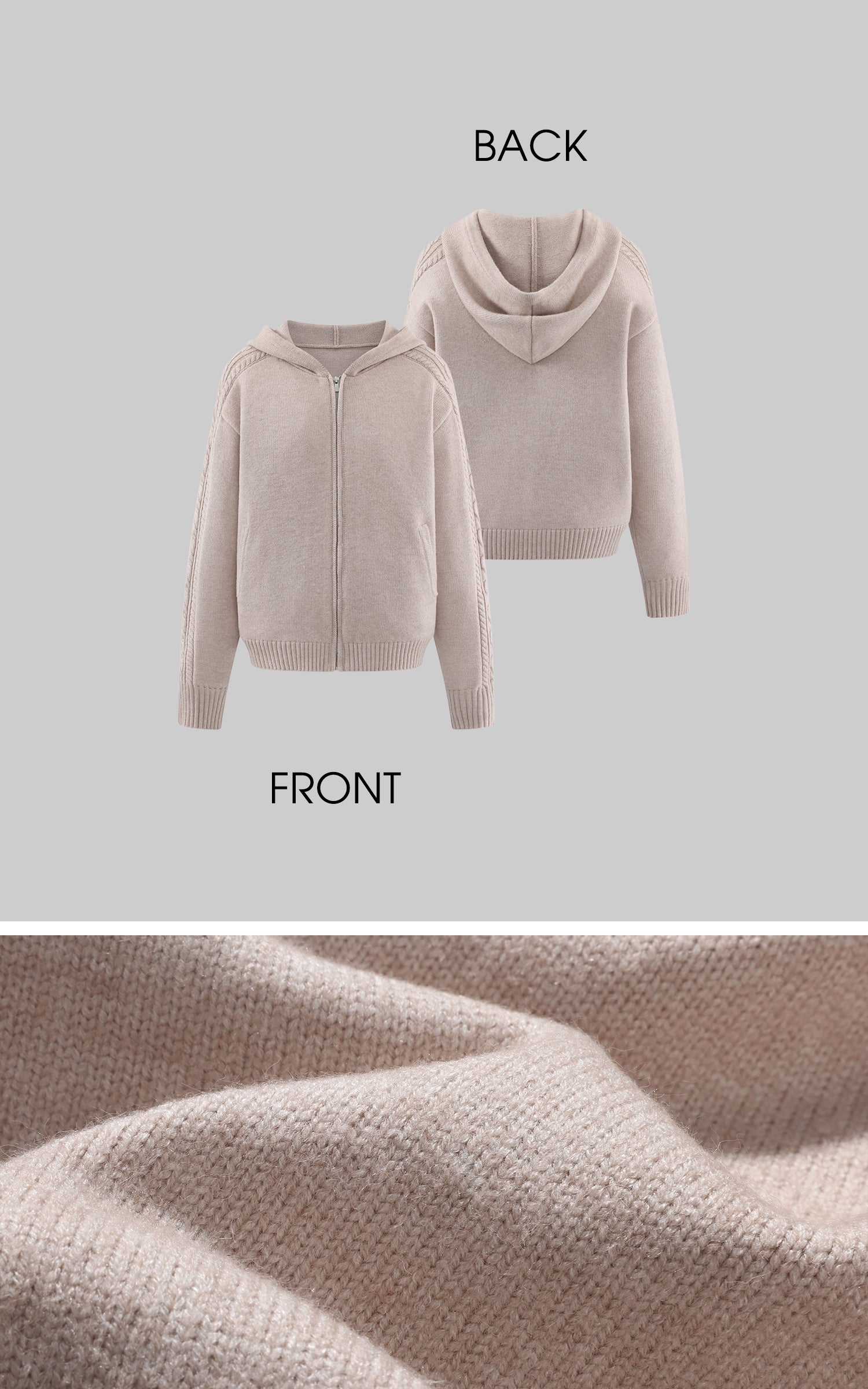 WARDEN EDGE Knit Cardigan Tank and Wide Leg Pants Set