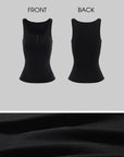 WARDEN EDGE Asymmetric Layered Tank Top With Sculptural Hemline