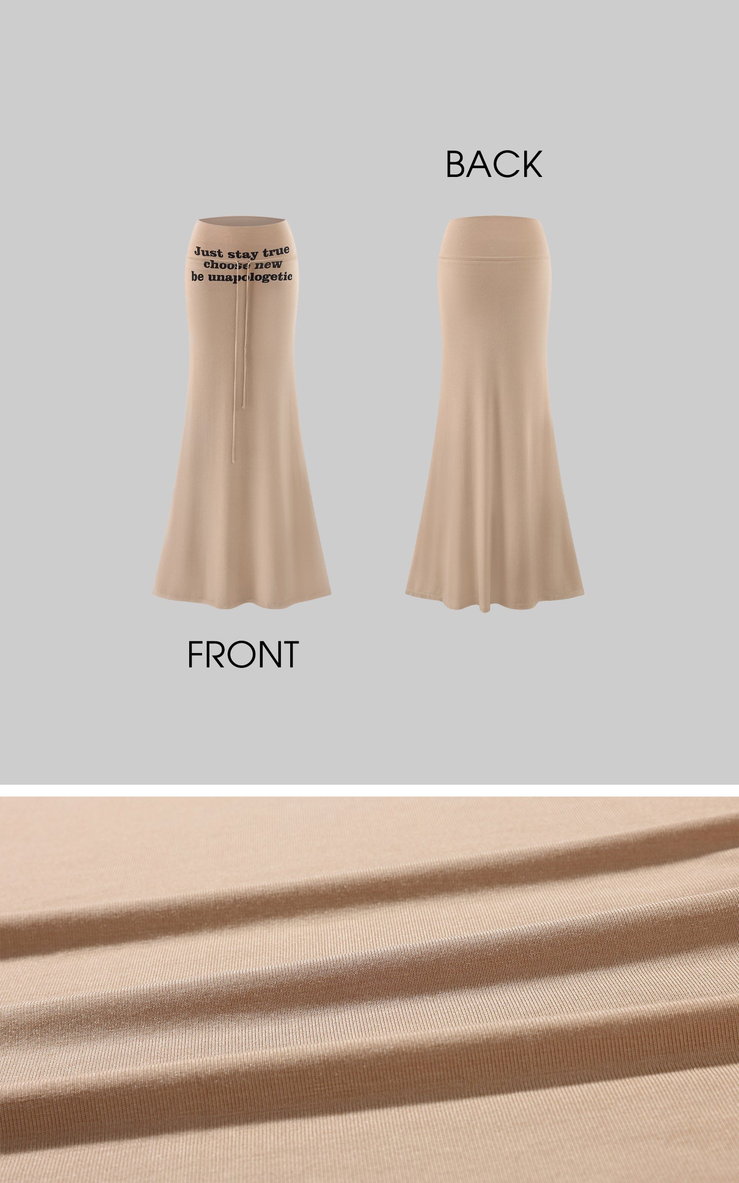 ROVENTE Statement Waist Maxi Skirt