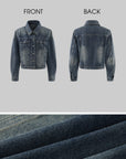 WARDEN EDGE Vintage Wash Structured Denim Jacket