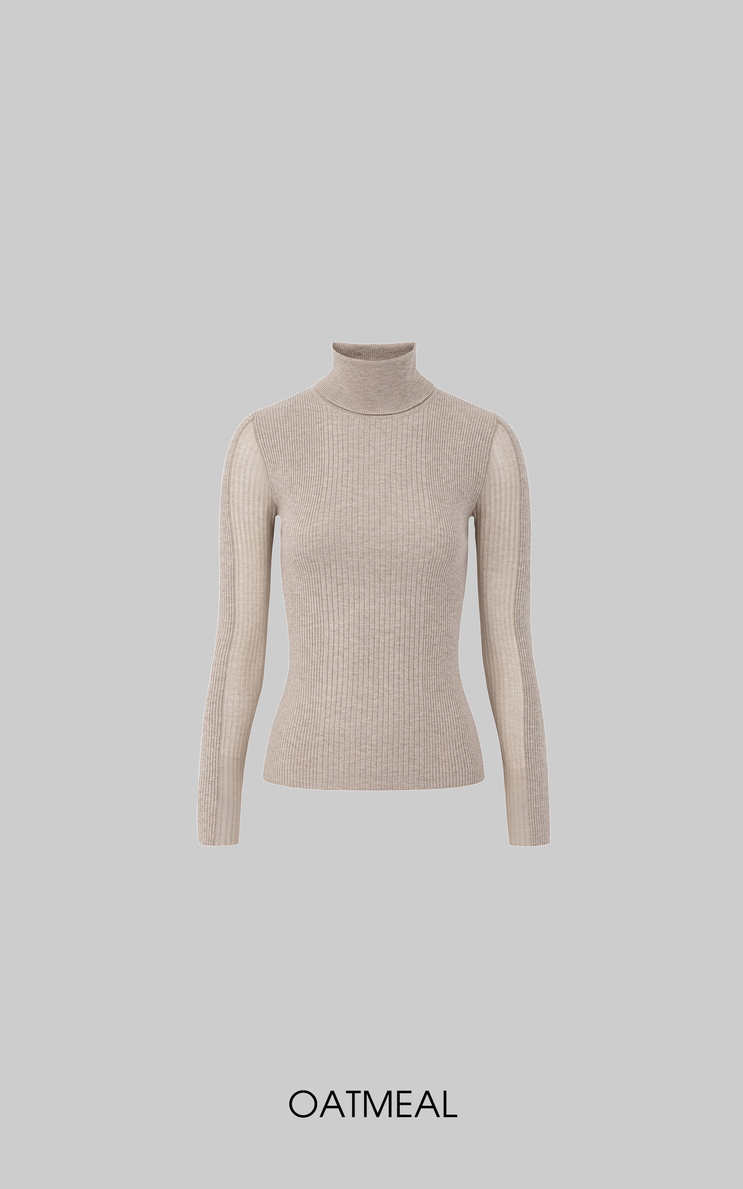 IAMXIAA Haut de base côtelé à col roulé