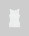 WARDEN EDGE Lace-Trim Ribbed Tank Top