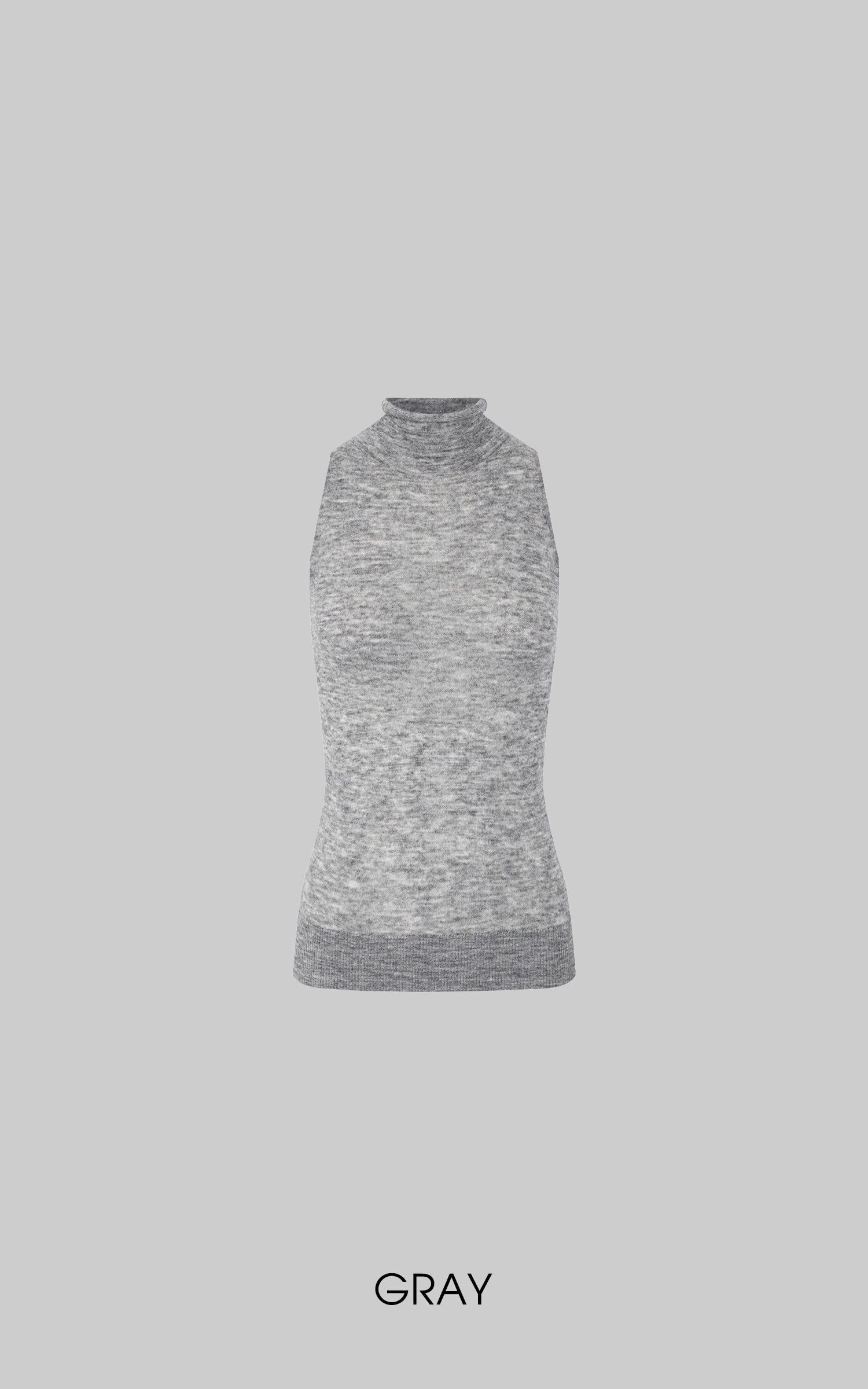 IAMXIAA Fitted Mock Neck Knit Tank